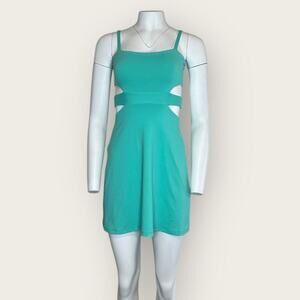 NWT | Susana Monaco | Square Neck Cutout Mini Dress | Tulum Turquoise | Small